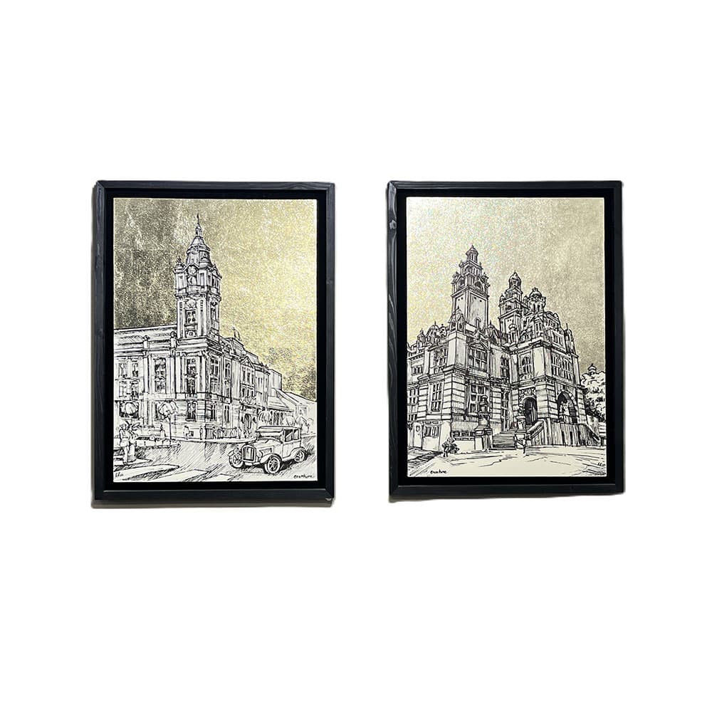 ست تابلو 2عددی اسکیس طرح شهر