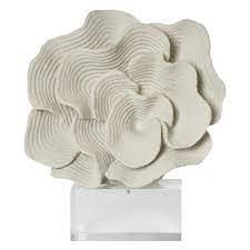 دکوری مرجان طرح گل پایه شفاف بزرگ