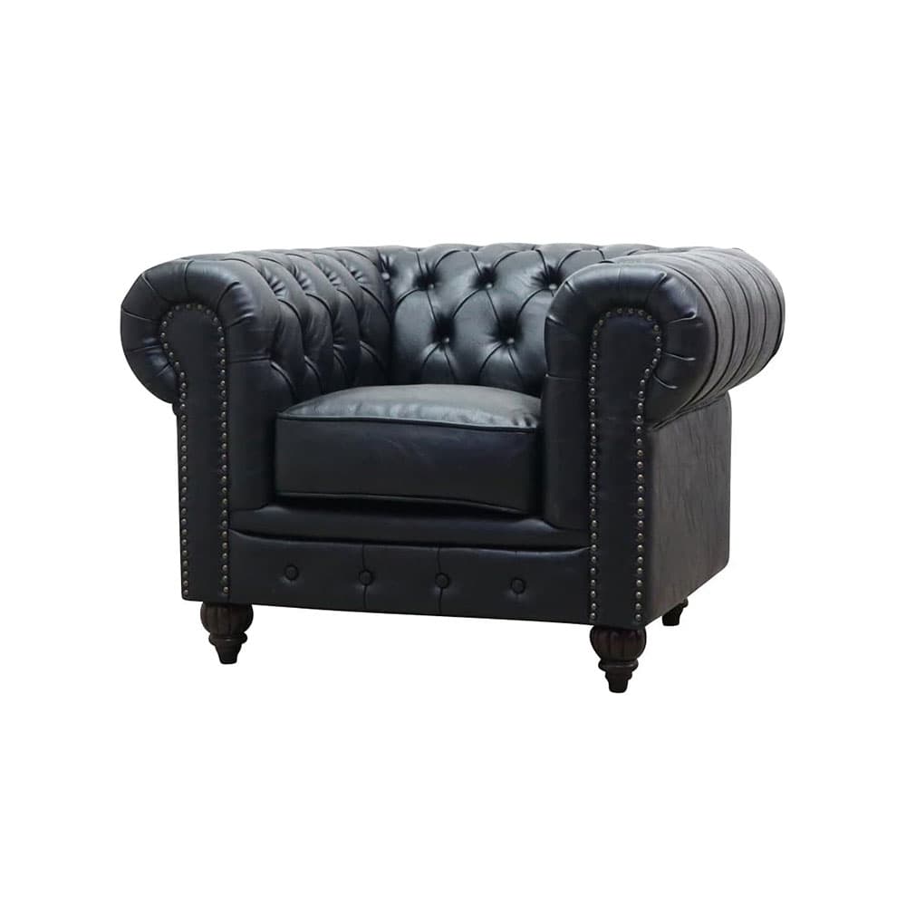 مبل چستر تک نفره چرم